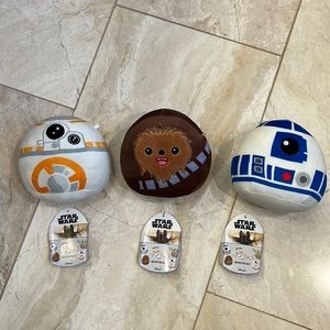 Set of 3 5” squishmallows. Star Wars